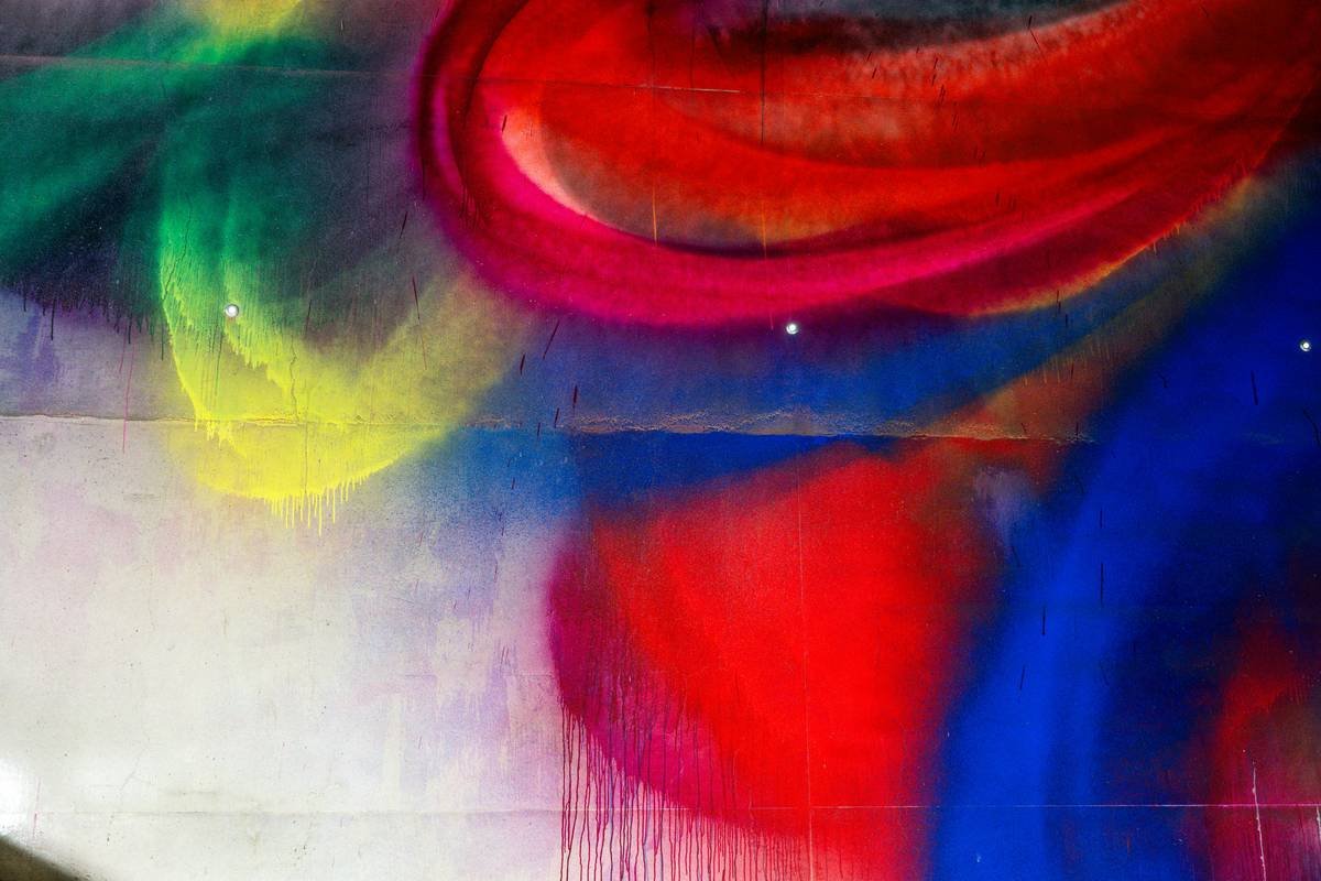 finished how to make abstract expressionism art piece showing layered texture and bold strokes